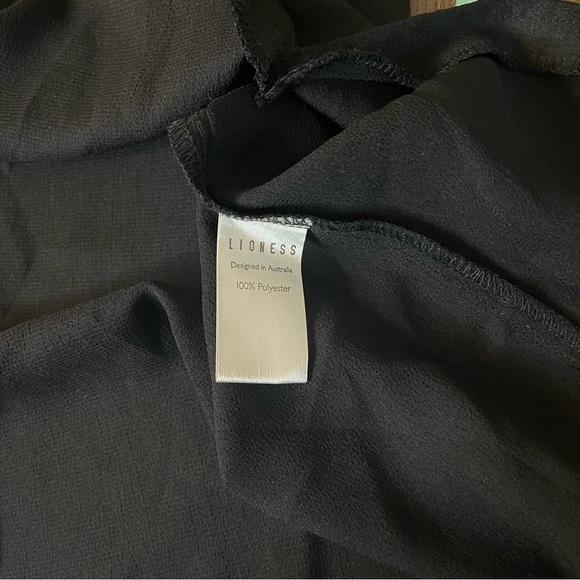 LIONESS Black Mini Slip On Dress w Side Slip size M - Picture 5 of 7